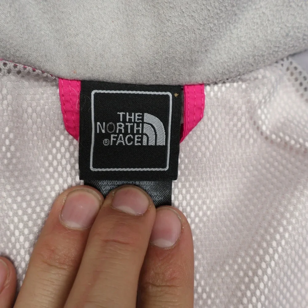 North Face Rain Jacket Girls Medium 10/12 Pink Waterproof Mesh Lined 3in1 Shell